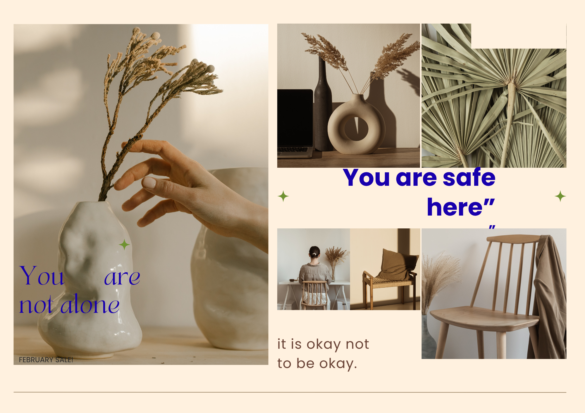 You are safe here. You are not alone. It is okay not to be okay.